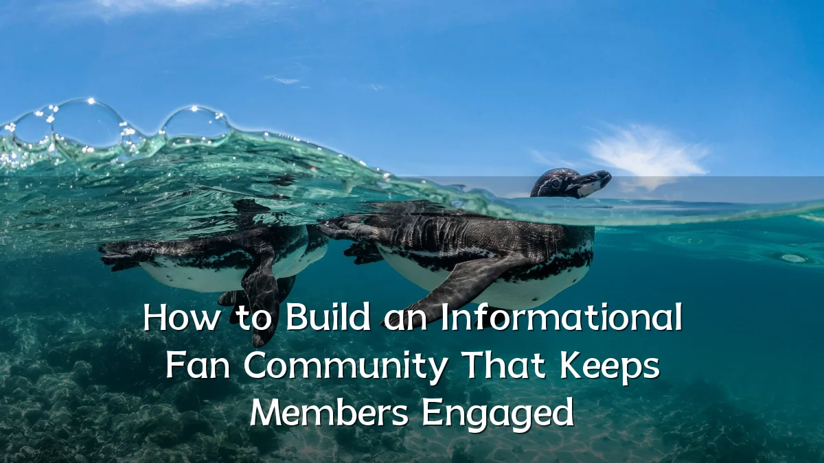 How to Build an Informational Fan Community That Keeps Members Engaged