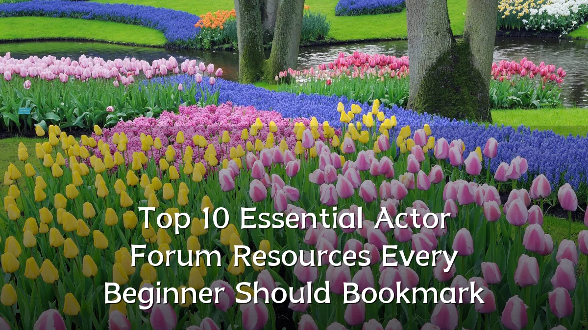 Top 10 Essential Actor Forum Resources Every Beginner Should Bookmark