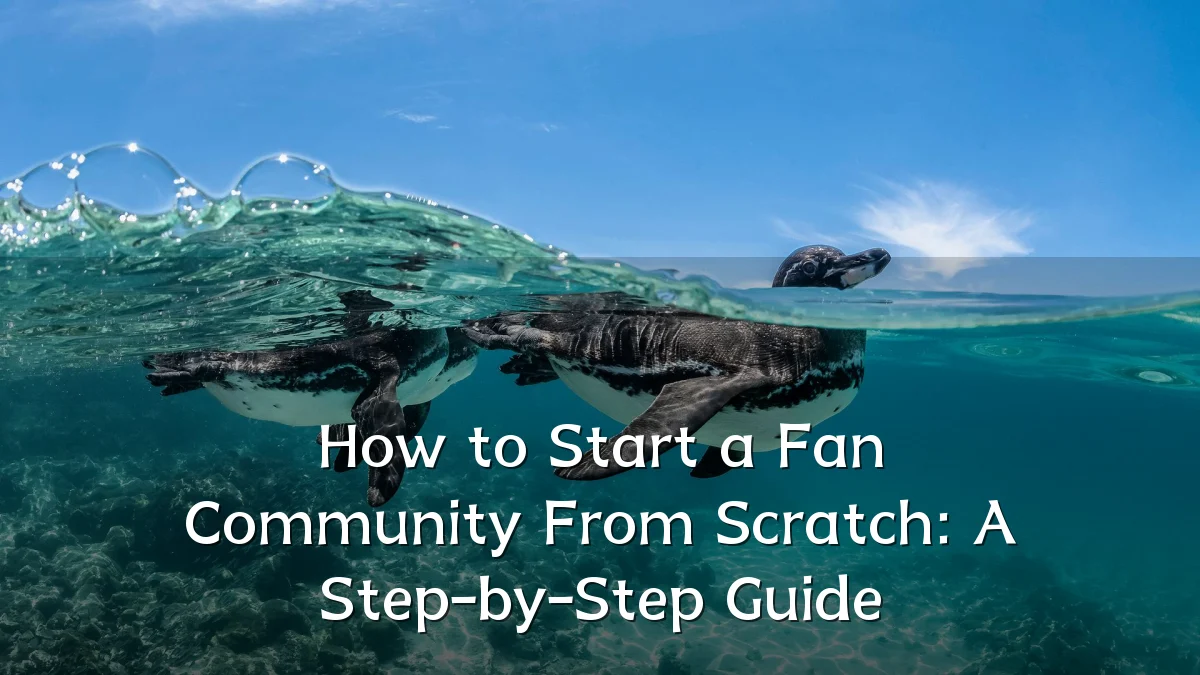 How to Start a Fan Community From Scratch: A Step-by-Step Guide