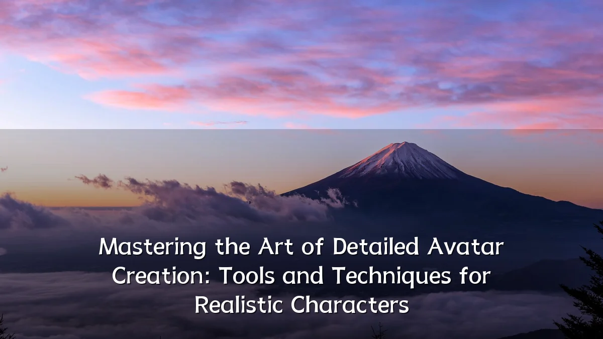 Mastering the Art of Detailed Avatar Creation: Tools and Techniques for Realistic Characters
