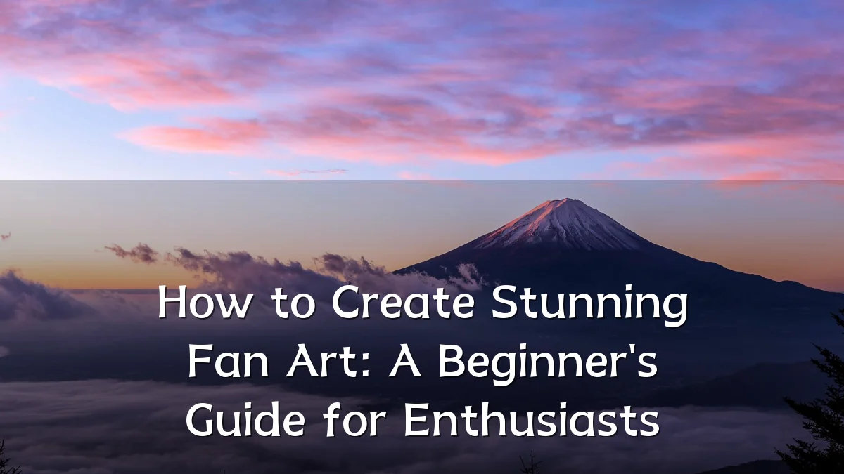 How to Create Stunning Fan Art: A Beginner's Guide for Enthusiasts
