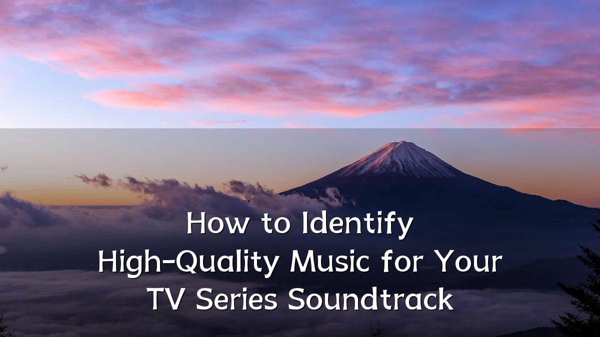 How to Identify High-Quality Music for Your TV Series Soundtrack